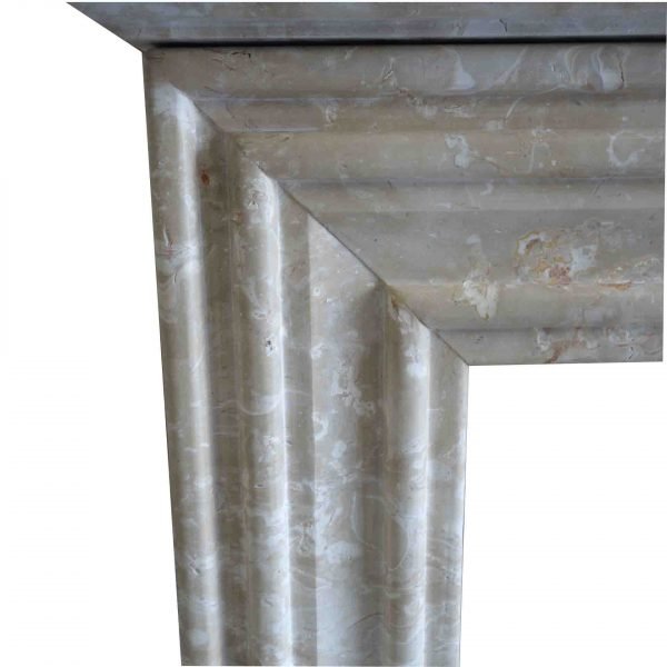 Crema Marfil Stone Fireplace Surround - Image 5