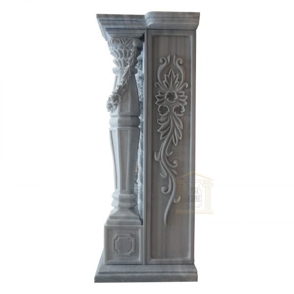 Grey Marble Fireplace Surround - Image 7